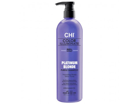 CHI IONIC COLOR ILLUMINATE spalvą atgaivinantis šampūnas – Platinum Blonde, 739 ml